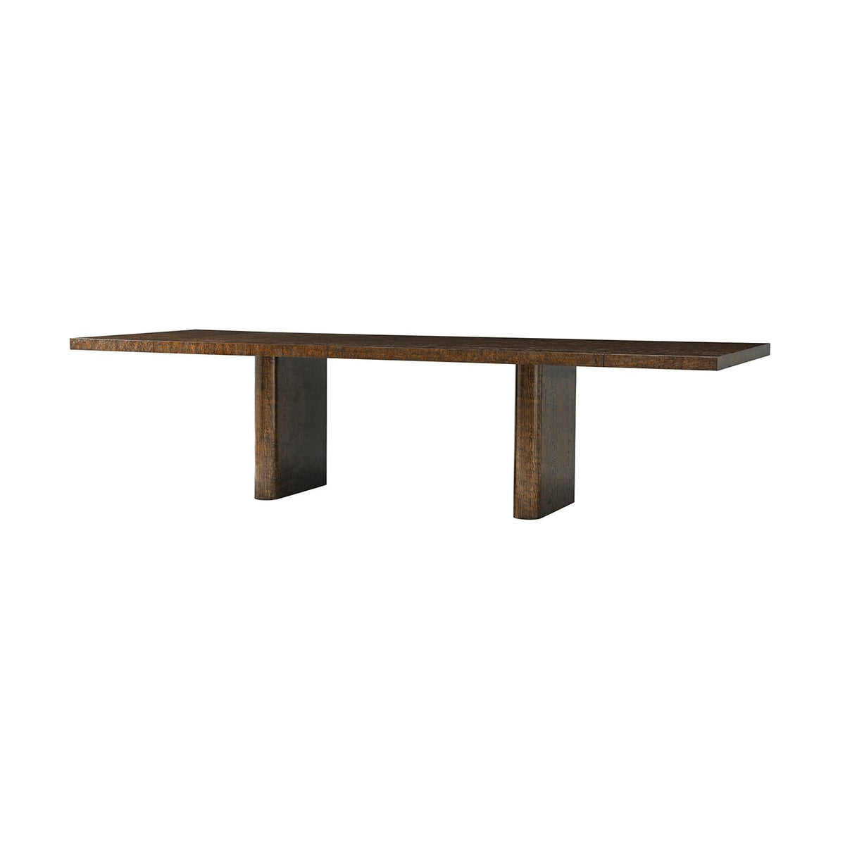 Mid Century Burl Extending Dining Table - English Georgian America