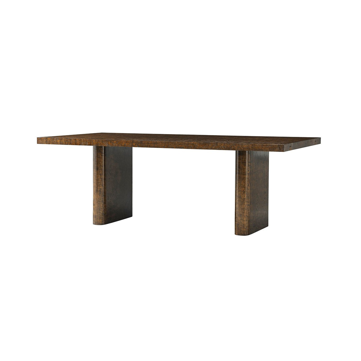 Mid Century Burl Extending Dining Table - English Georgian America