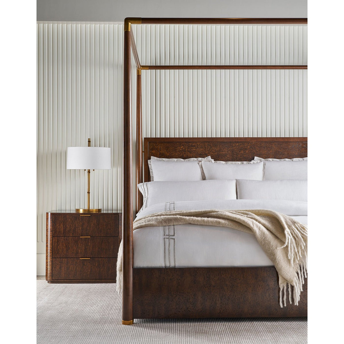 Mid Century Canopy Bed - English Georgian America