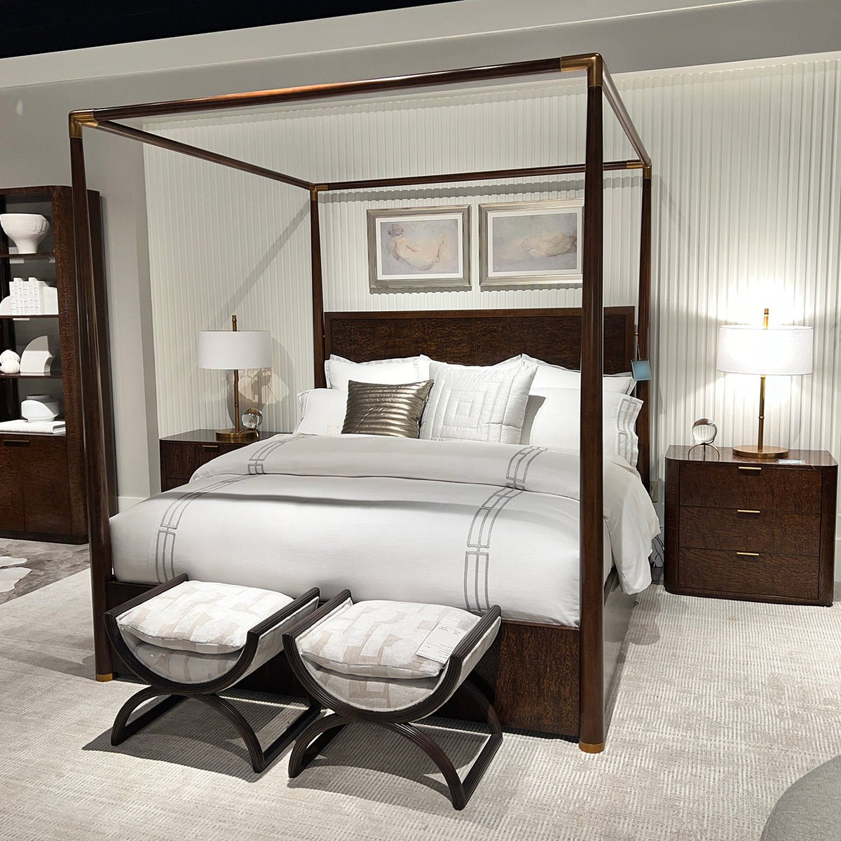 Mid Century Canopy Bed - English Georgian America