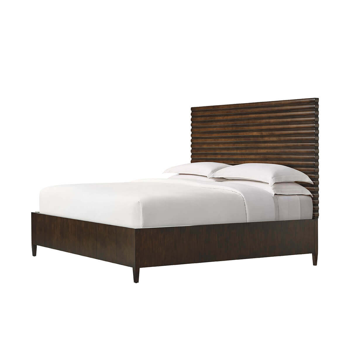 Mid Century Channeled Bed - English Georgian America