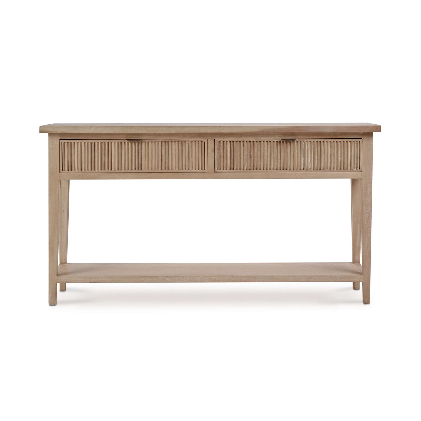 Mid Century Console Table – Natural Sandbar Finish - English Georgian America