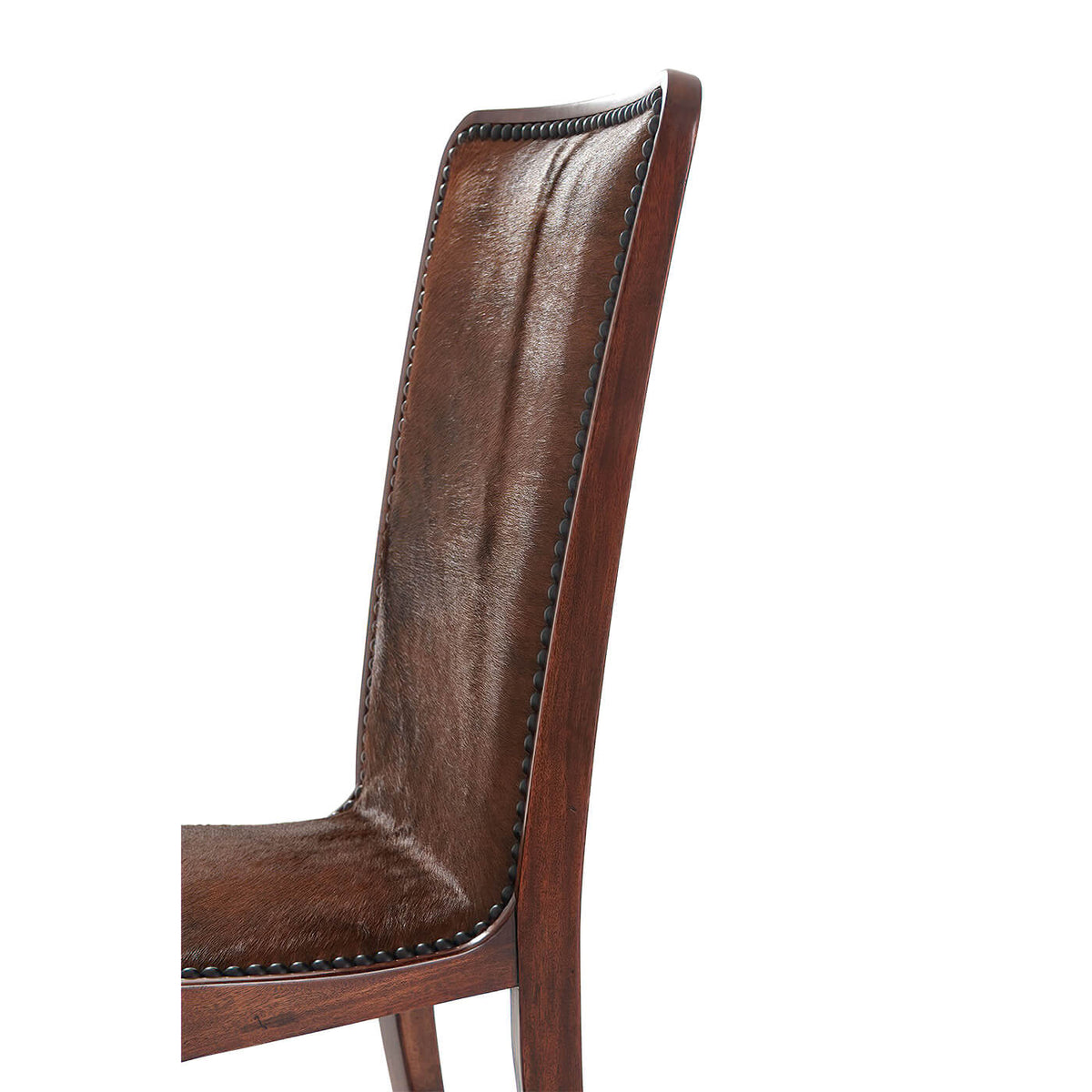 Mid Century Cowhide Side Chair - English Georgian America