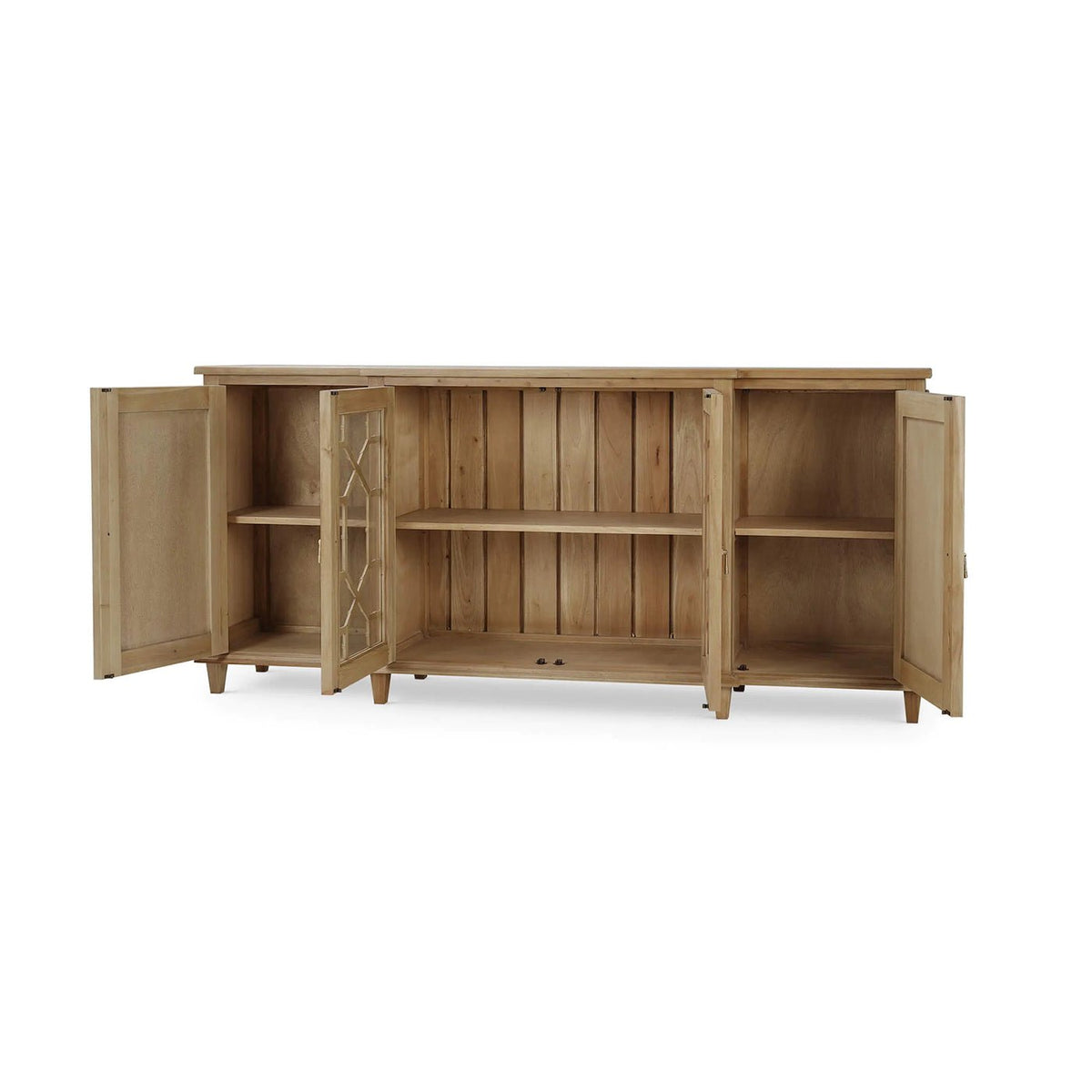 Mid Century Credenza - Fruitwood Finish - English Georgian America