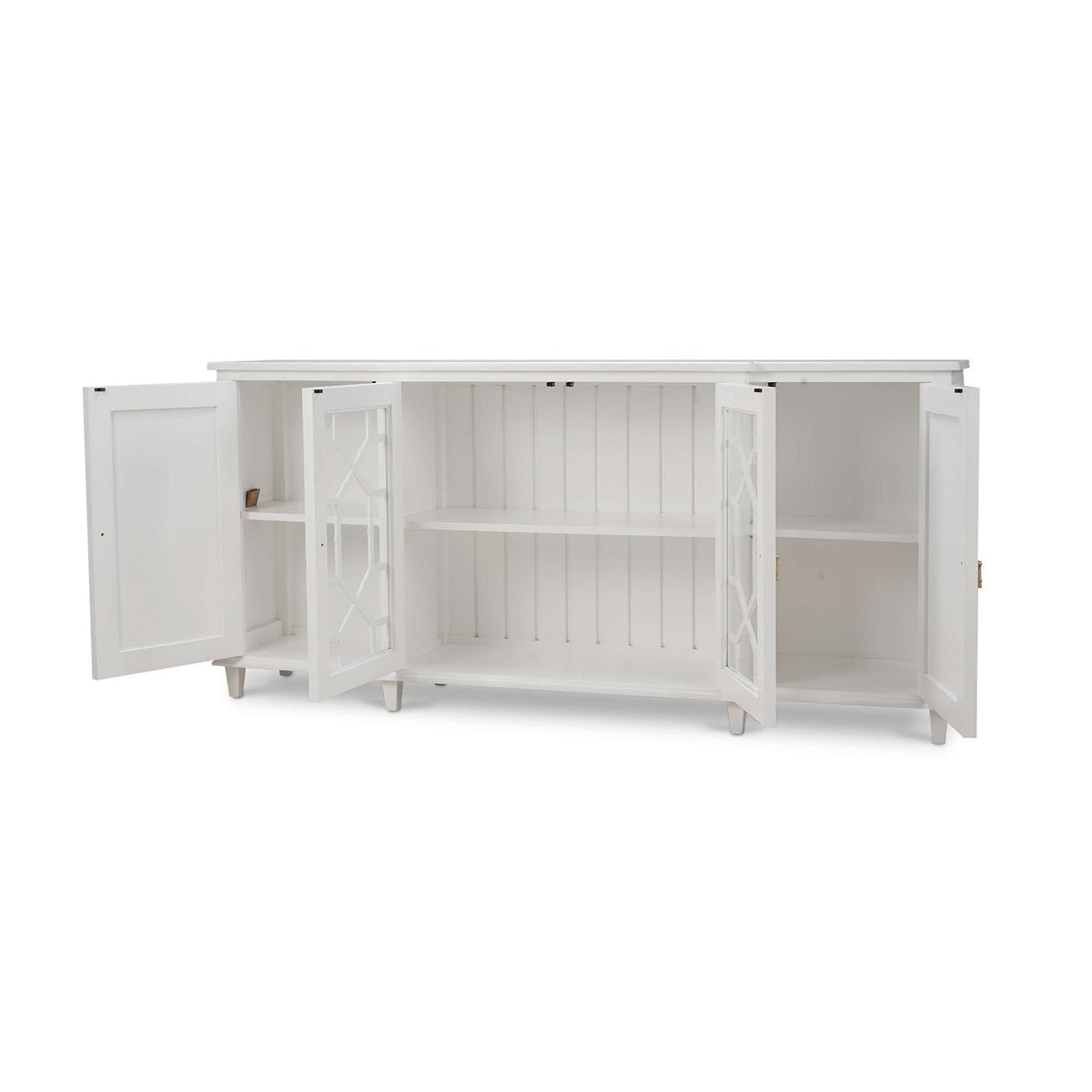 Mid Century Credenza - True White Finish - English Georgian America