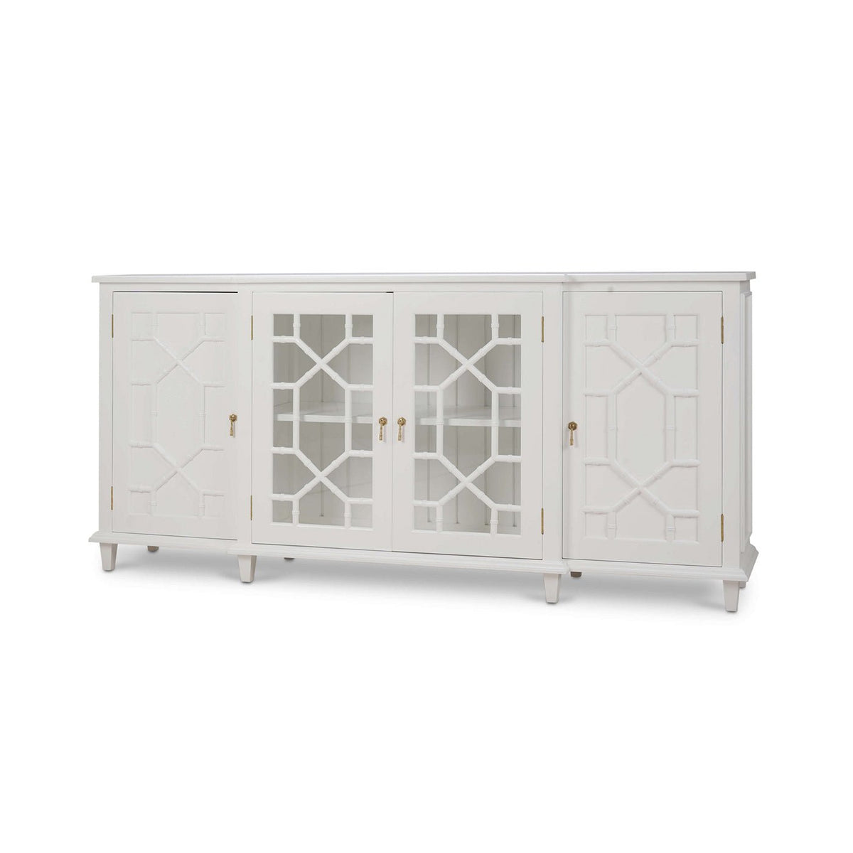 Mid Century Credenza - True White Finish - English Georgian America