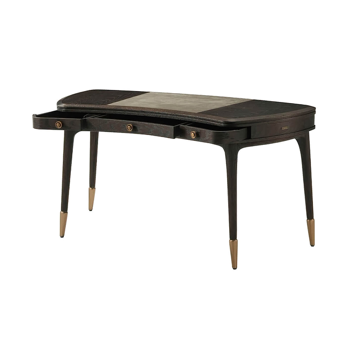 Mid Century Curved Writing Desk - English Georgian America