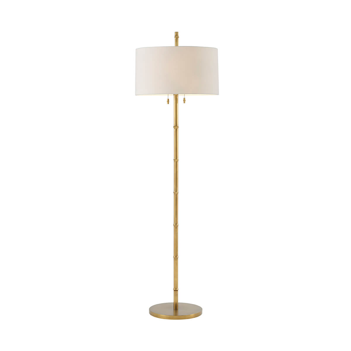 Mid Century Faux Bois Floor Lamp - English Georgian America