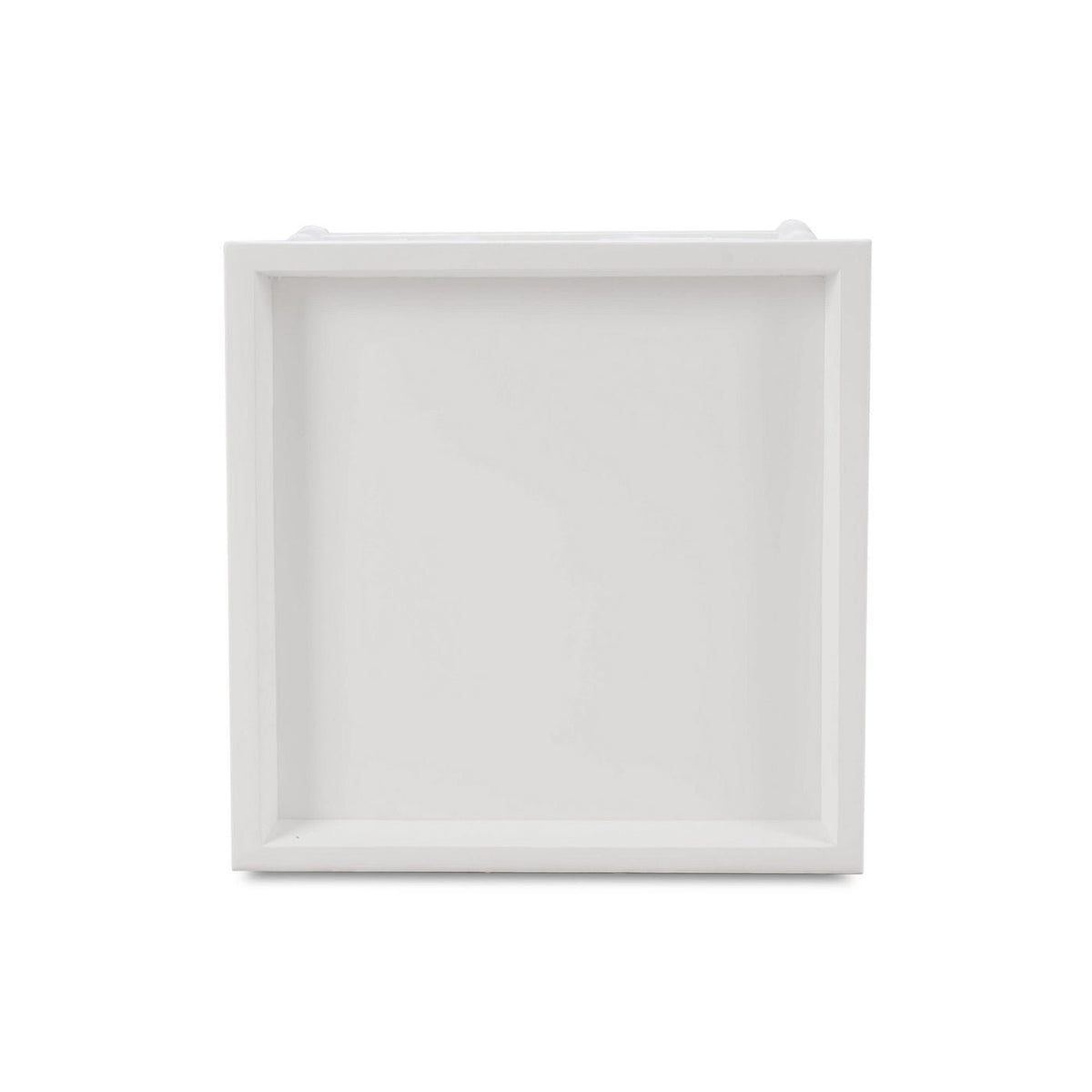 Mid Century Faux Bois White Accent Table - English Georgian America