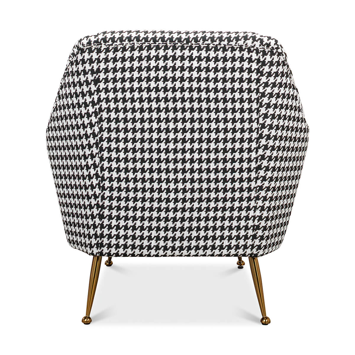 Mid Century Houndstooth Armchair - English Georgian America