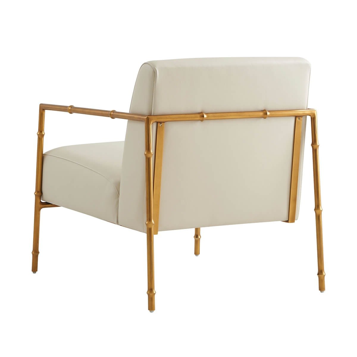 Mid Century Leather Accent Chair - English Georgian America