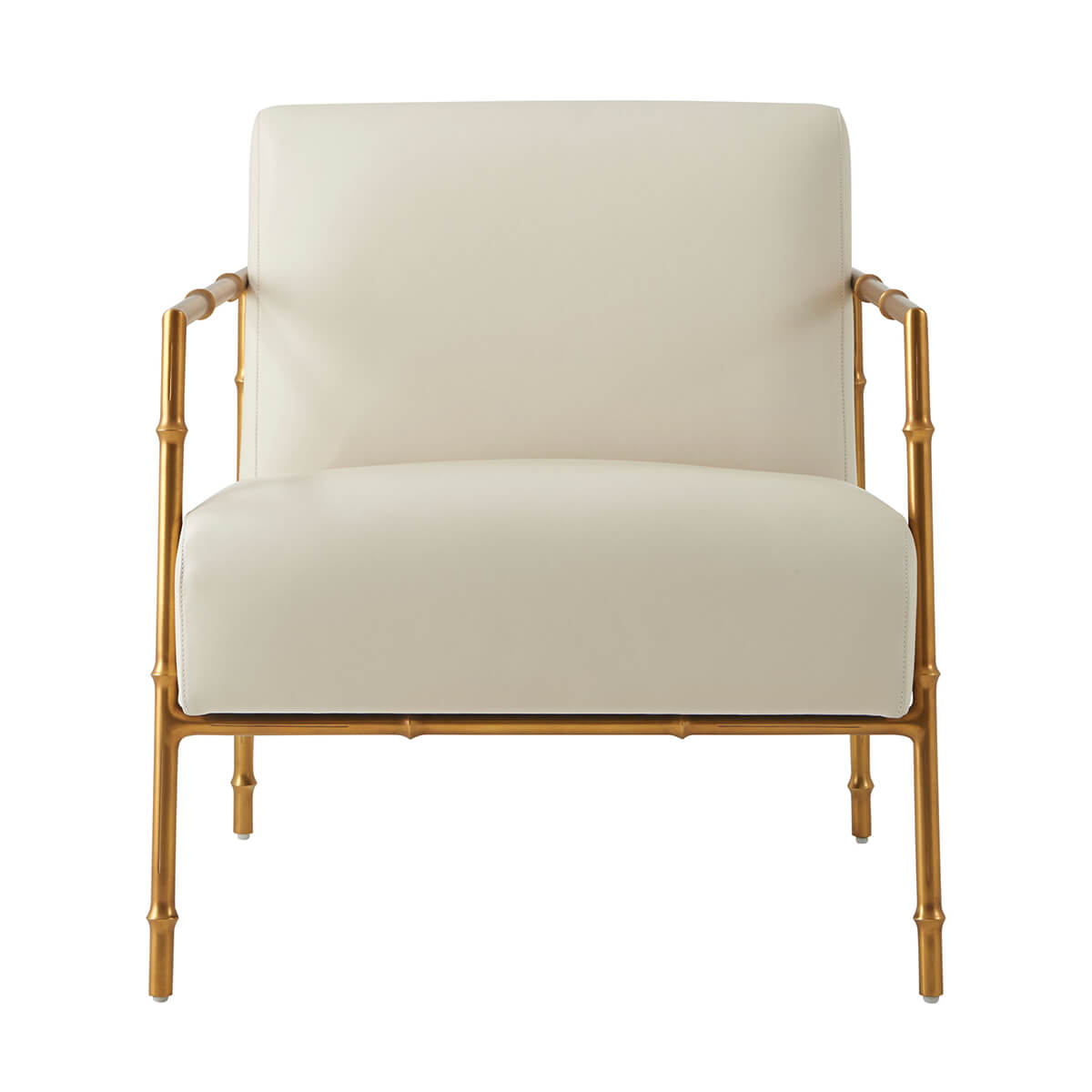 Mid Century Leather Accent Chair - English Georgian America