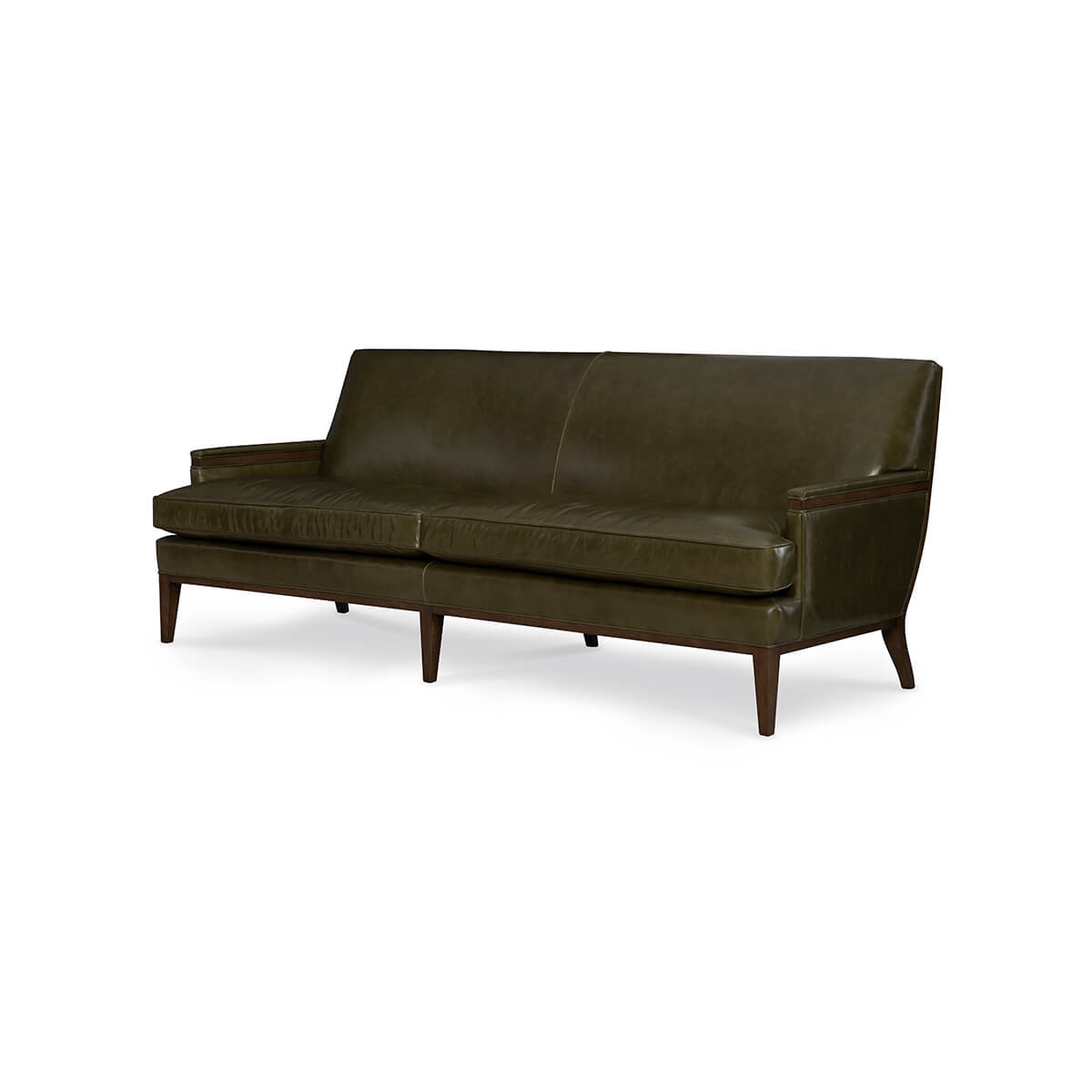 Mid Century Leather Sofa - English Georgian America