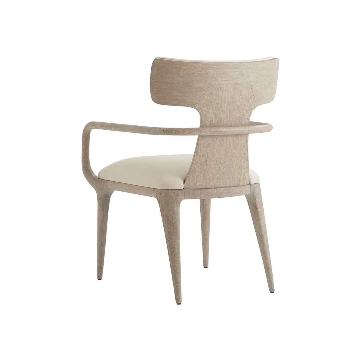 Mid Century Light Oak Dining Armchair - English Georgian America