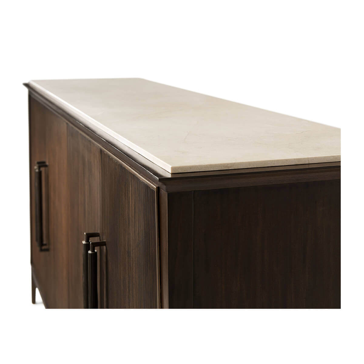 Mid Century Marble Top Buffet - English Georgian America