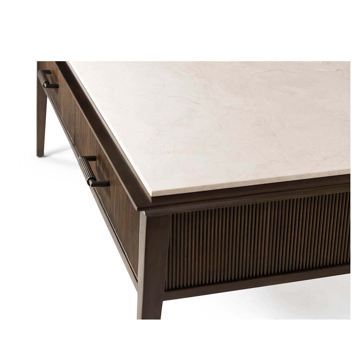 Mid Century Marble Top Cocktail Table - English Georgian America