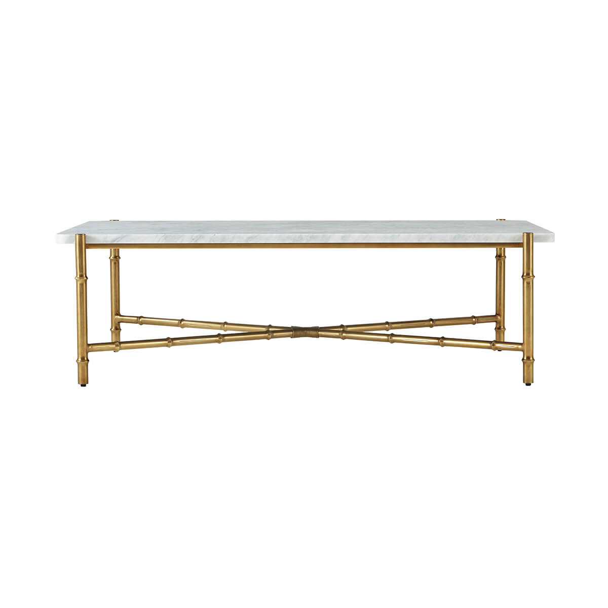 Mid Century Marble Top Coffee Table - English Georgian America