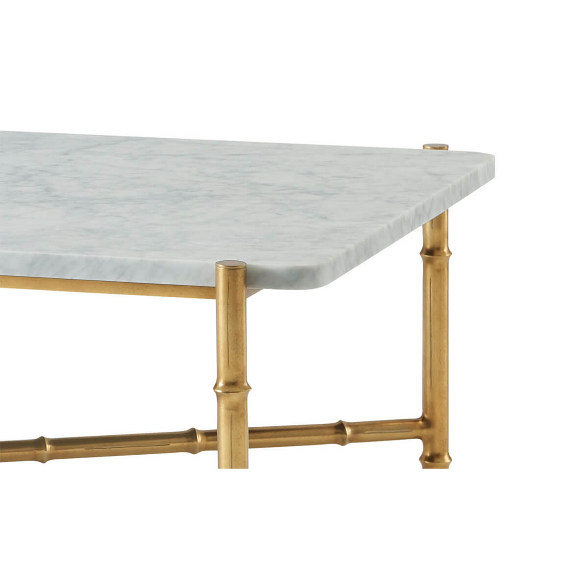 Mid Century Marble Top Coffee Table - English Georgian America