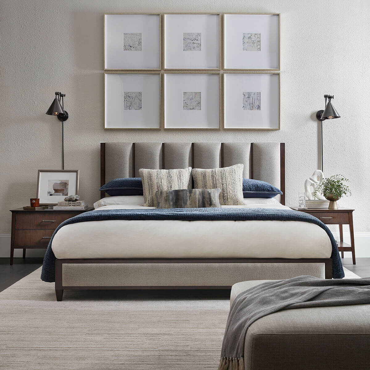 Mid Century Marble Top Side Table - English Georgian America