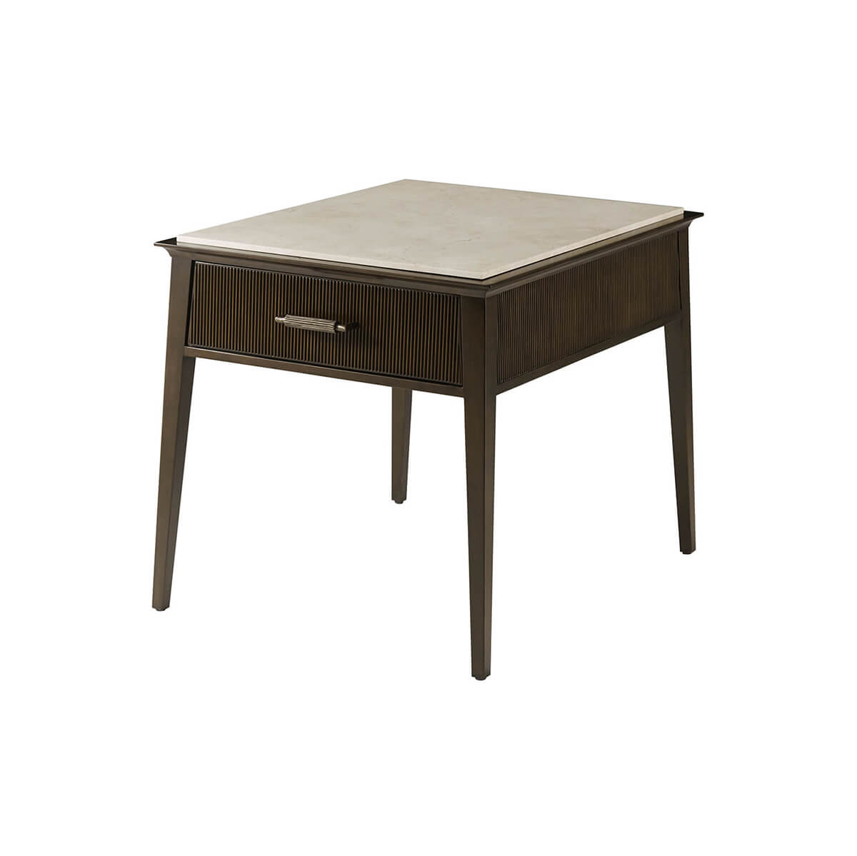 Mid Century Marble Top Side Table - English Georgian America