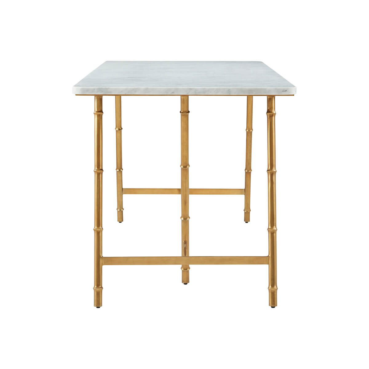 Mid Century Marble Top Writing Table - English Georgian America