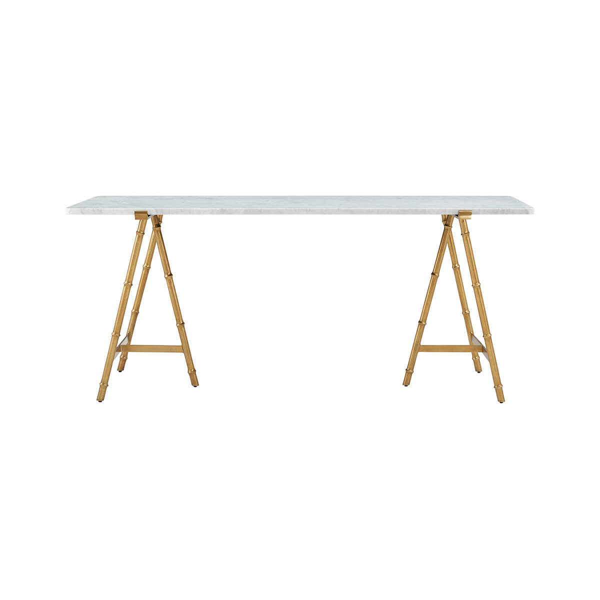 Mid Century Marble Top Writing Table - English Georgian America