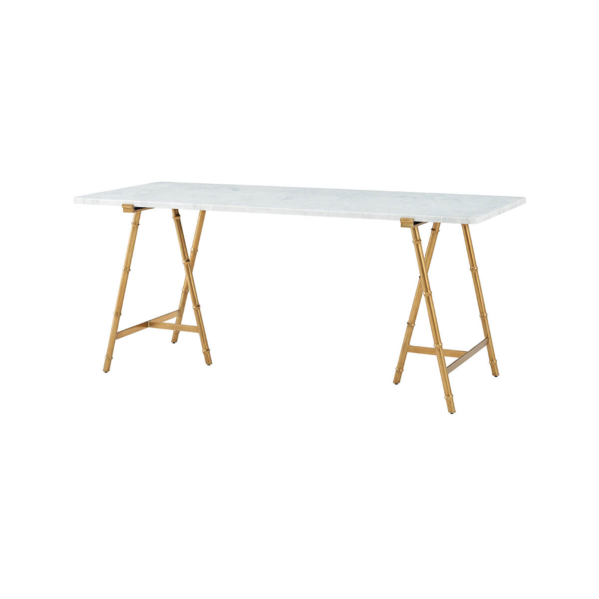 Mid Century Marble Top Writing Table - English Georgian America