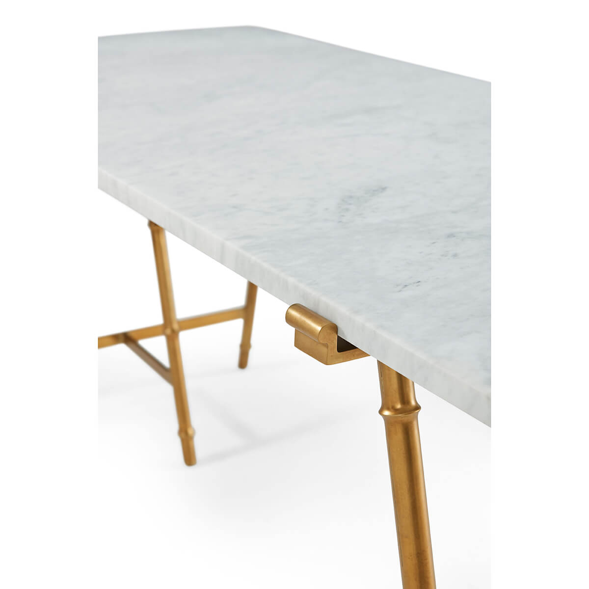 Mid Century Marble Top Writing Table - English Georgian America