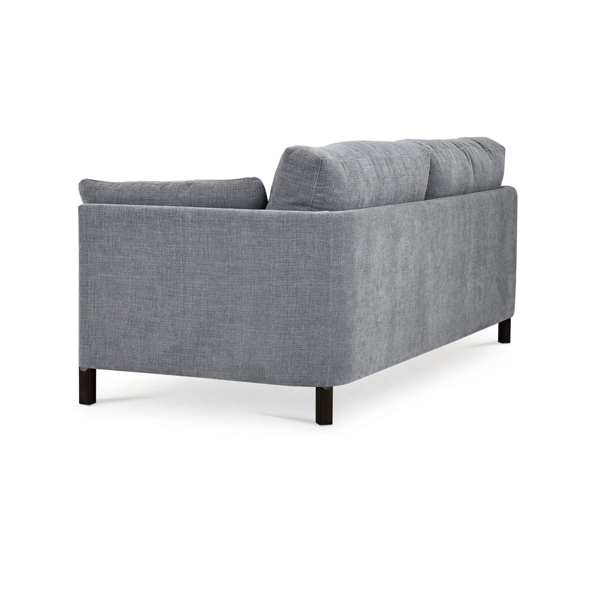 Mid - Century Minimalist Sofa in Gray Upholstery - English Georgian America