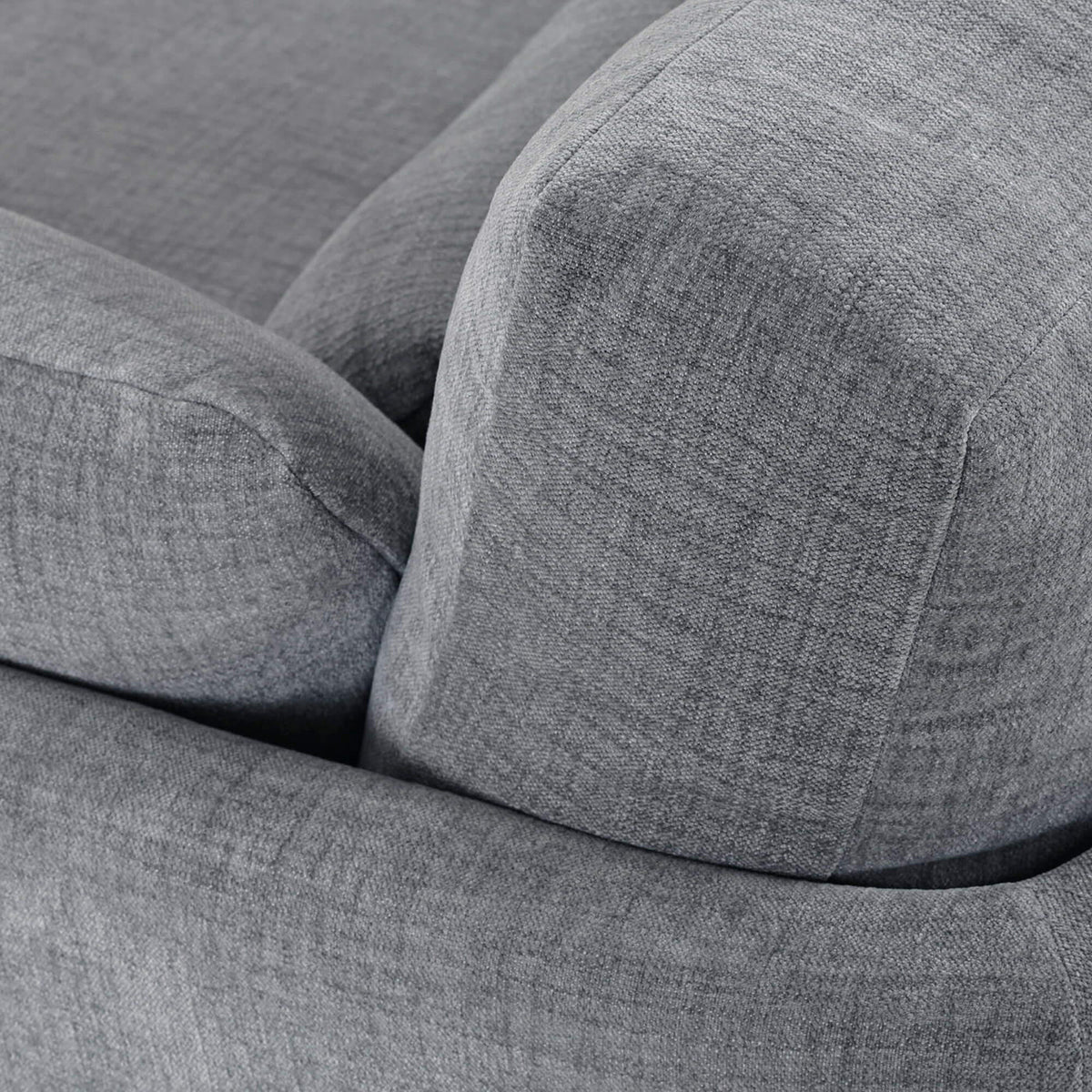 Mid - Century Minimalist Sofa in Gray Upholstery - English Georgian America