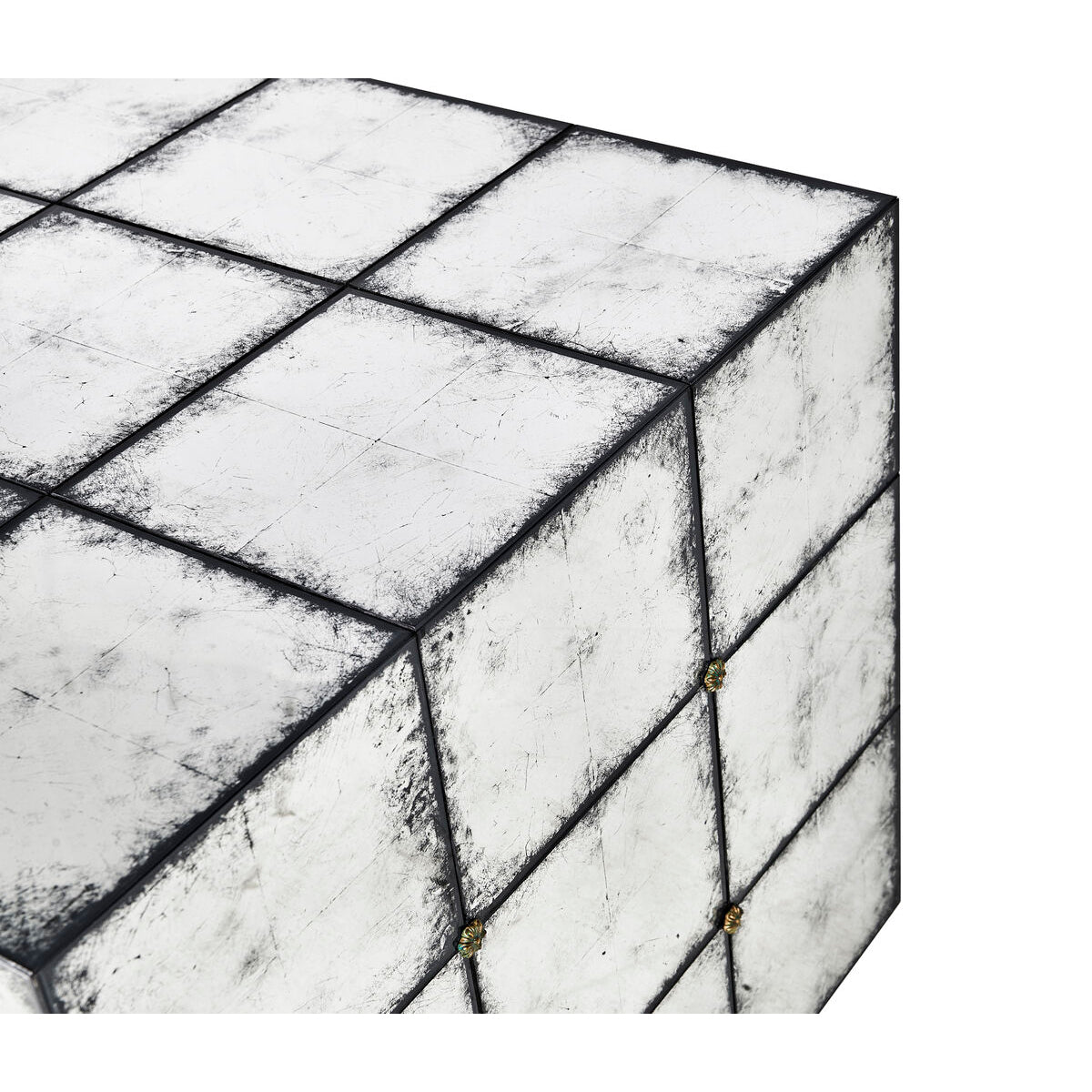 Mid Century Mirrored End Table - English Georgian America