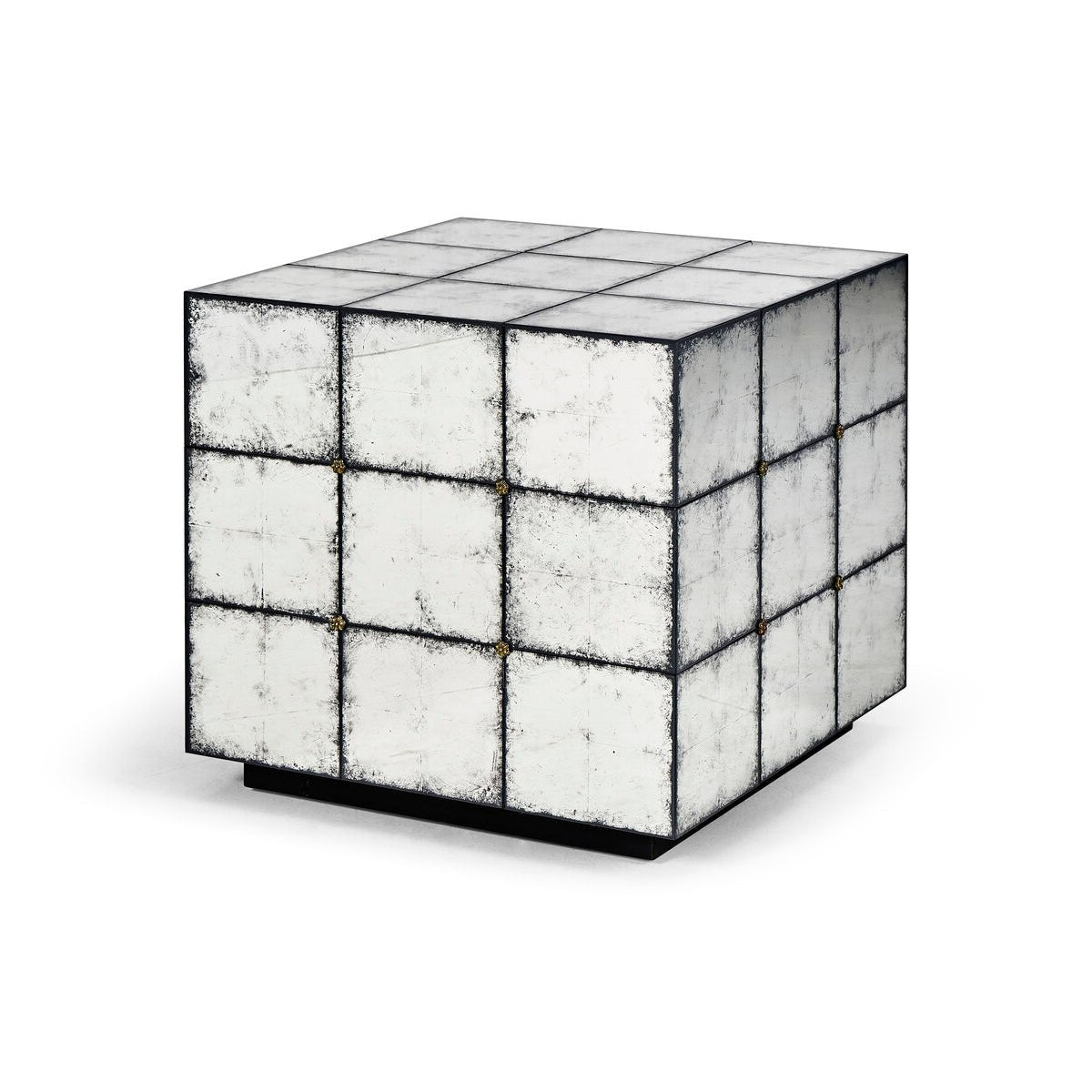 Mid Century Mirrored End Table - English Georgian America