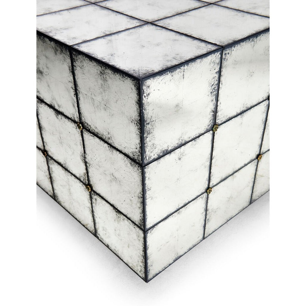 Mid Century Mirrored End Table - English Georgian America