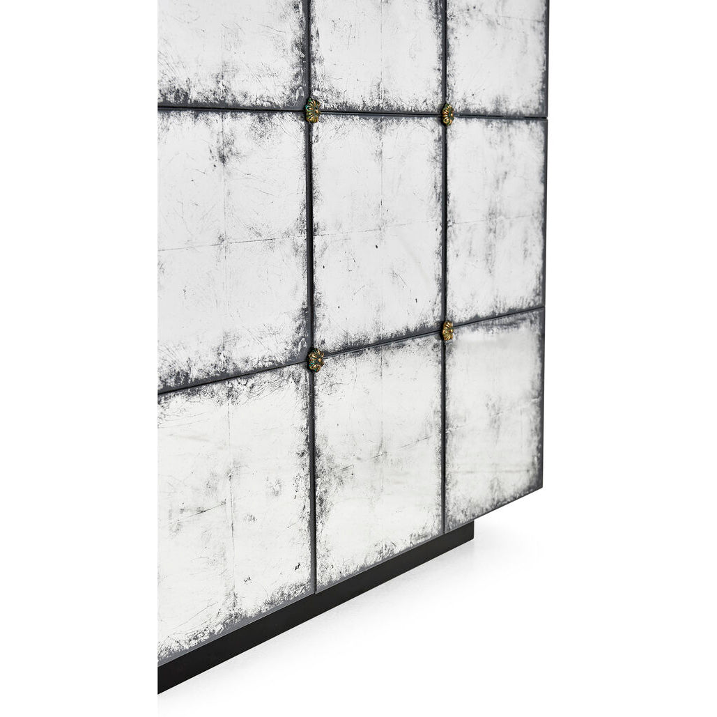 Mid Century Mirrored End Table - English Georgian America