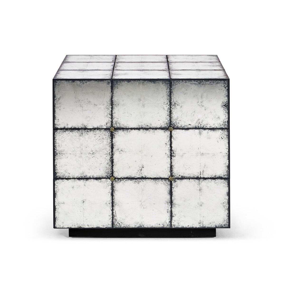 Mid Century Mirrored End Table - English Georgian America