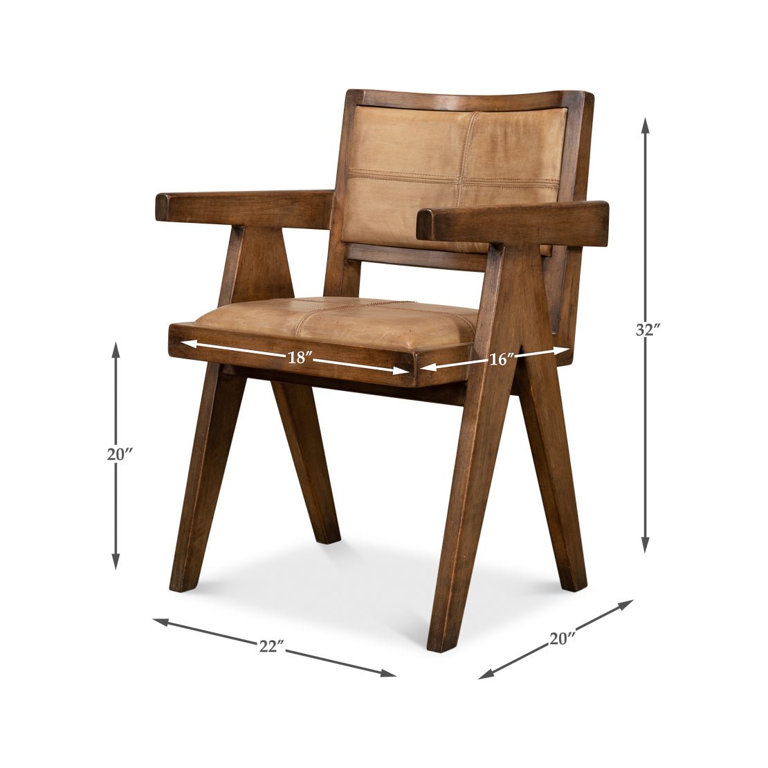 Mid Century Modern Armchair - English Georgian America