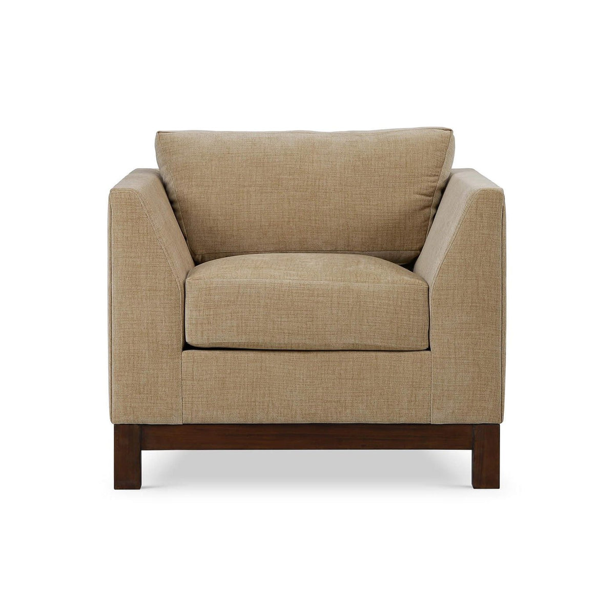 Mid - Century Modern Armchair – French Yellow Performance Fabric - English Georgian America