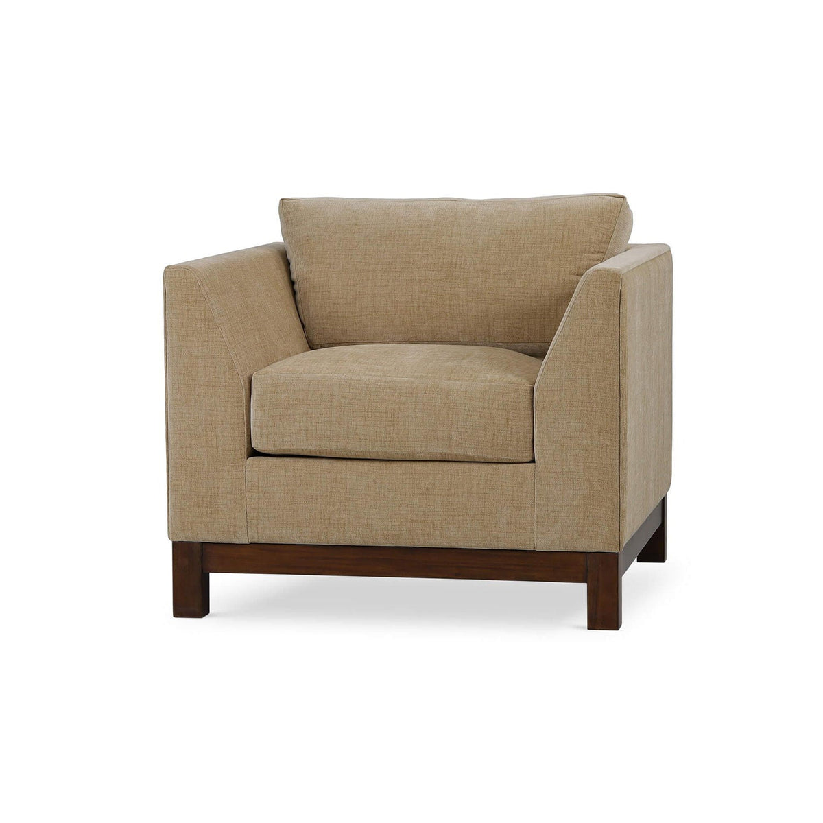 Mid - Century Modern Armchair – French Yellow Performance Fabric - English Georgian America