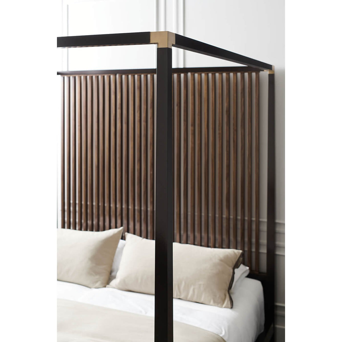 Mid Century Modern Canopy Bed - Queen - English Georgian America