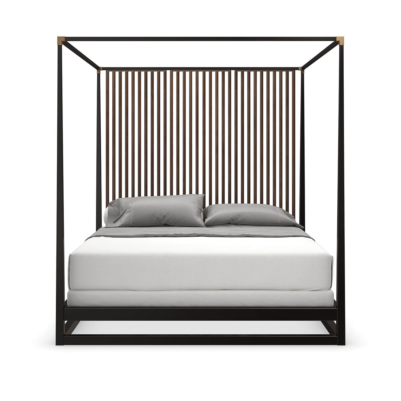 Mid Century Modern Canopy Bed - Queen - English Georgian America