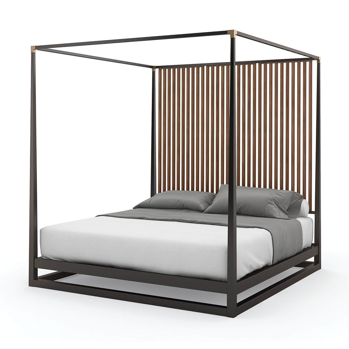 Mid Century Modern Canopy Bed - US King - English Georgian America