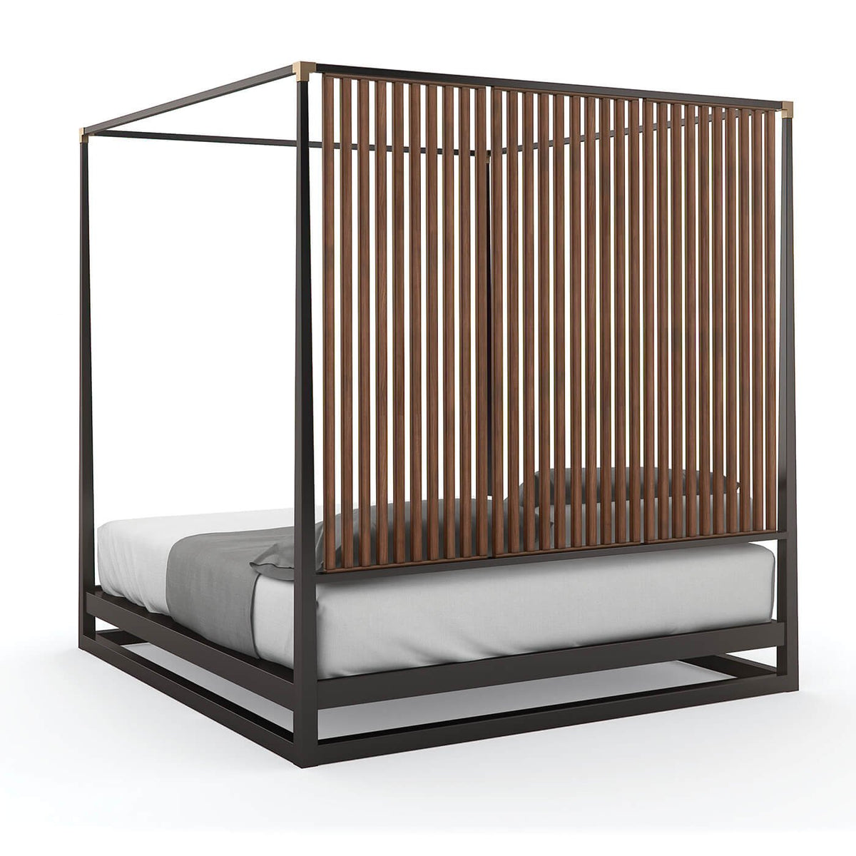 Mid Century Modern Canopy Bed - US King - English Georgian America