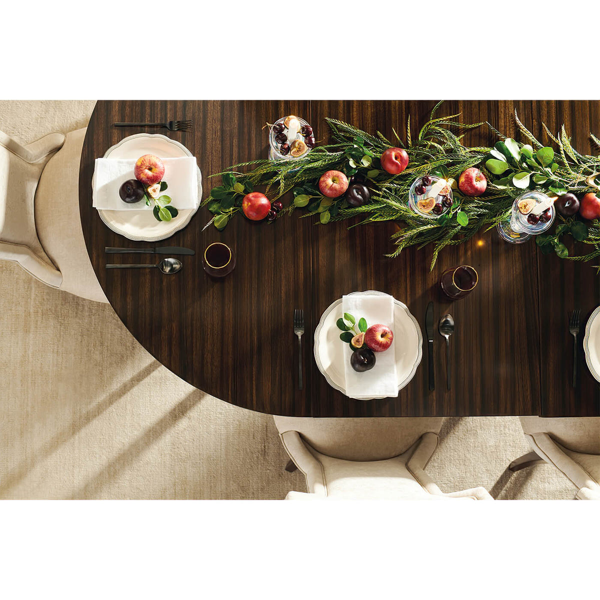 Mid Century Modern Extendable Dining Table - English Georgian America