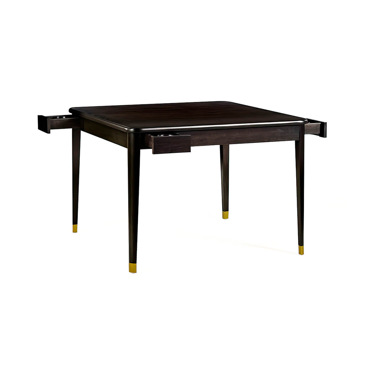 Mid Century Modern Game Table in Espresso Finish - English Georgian America