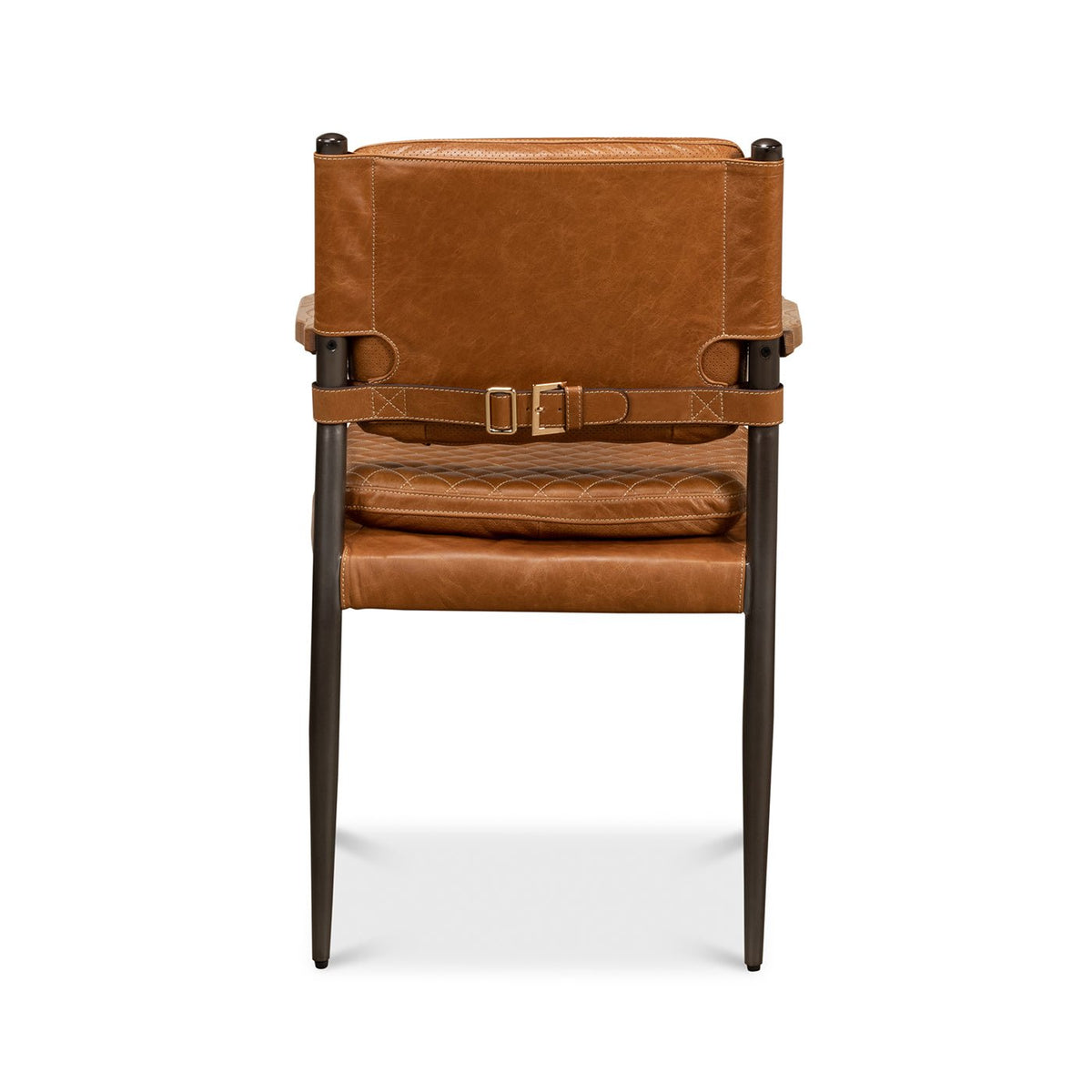 Mid - Century Modern Leather Armchair - English Georgian America