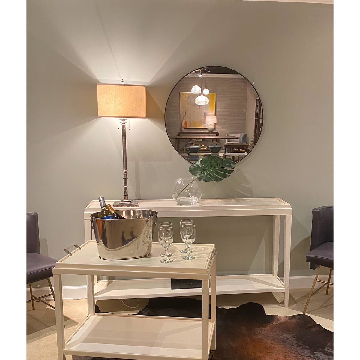 Mid Century Modern Mirror - English Georgian America