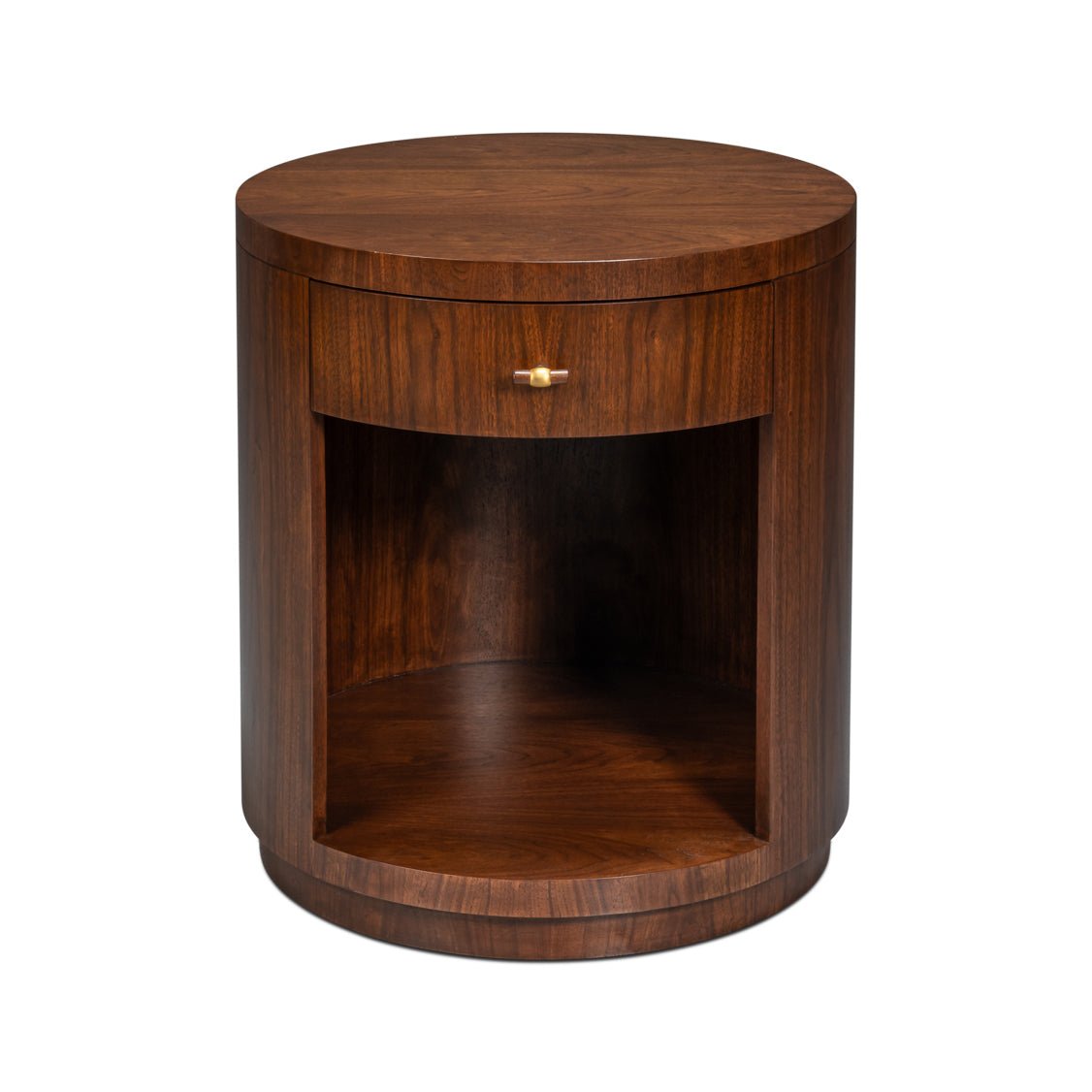 Mid - Century Modern Round End Table - English Georgian America