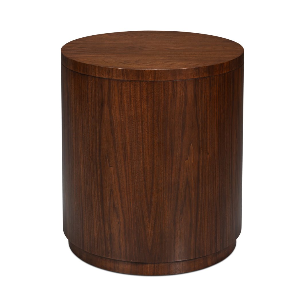 Mid - Century Modern Round End Table - English Georgian America