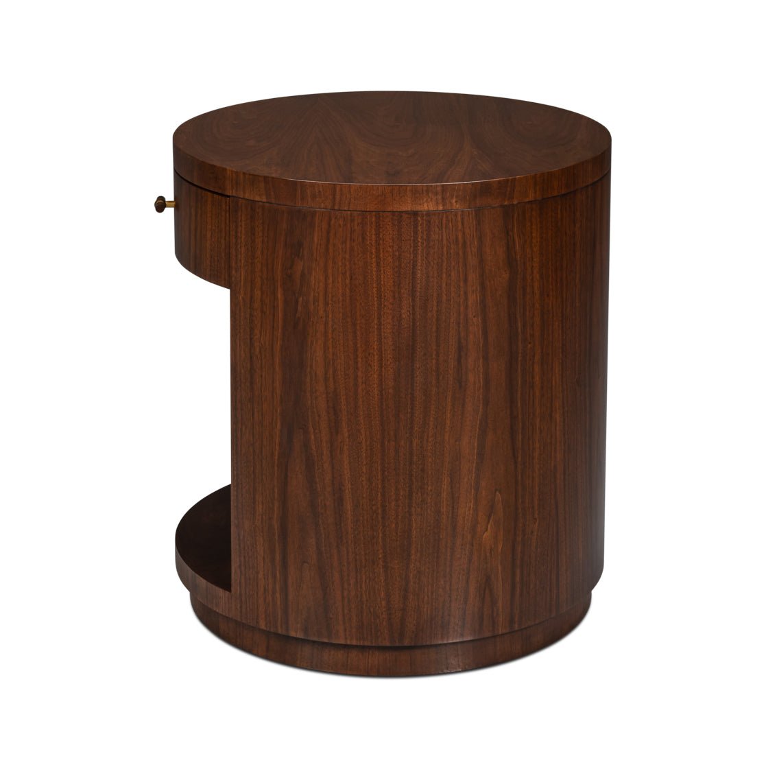 Mid - Century Modern Round End Table - English Georgian America