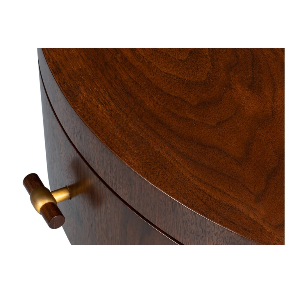 Mid - Century Modern Round End Table - English Georgian America